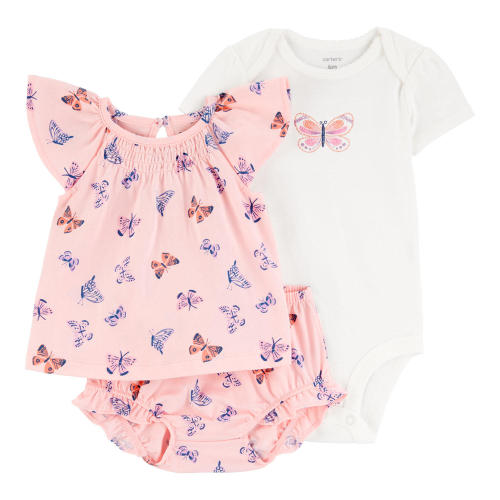 Carter's Baby Girls 3-Piece Outfit Set - Sam's Club