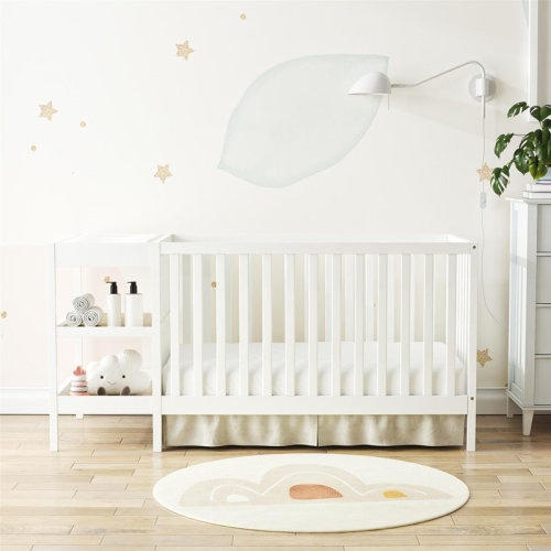 Harriet Bee Juaniqua 3-In-1 Convertible Crib & Changer Combo & Reviews | Wayfair