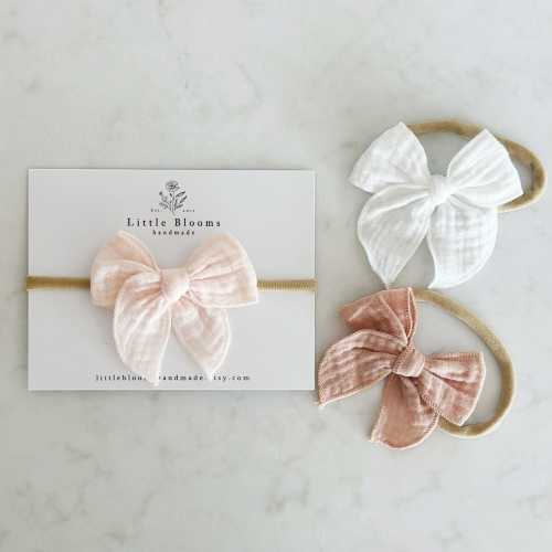 Mini Cotton Bow Headband