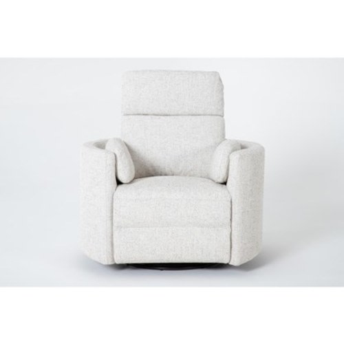 Rayna Quartz Nursery 40" Power Swivel Glider Recliner | Living Spaces