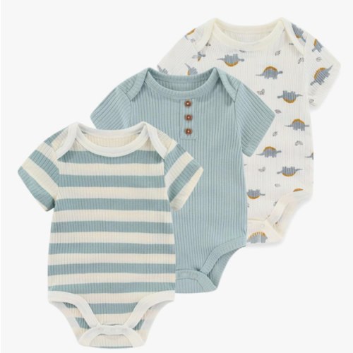 Baby Bodysuit Boy Girl Clothes Soft Newborn Infant Outfit Short Sleeve Romper