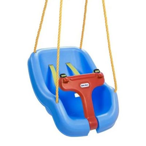 2-in-1 Snug and Secure Swing, High Back Swing, Blue