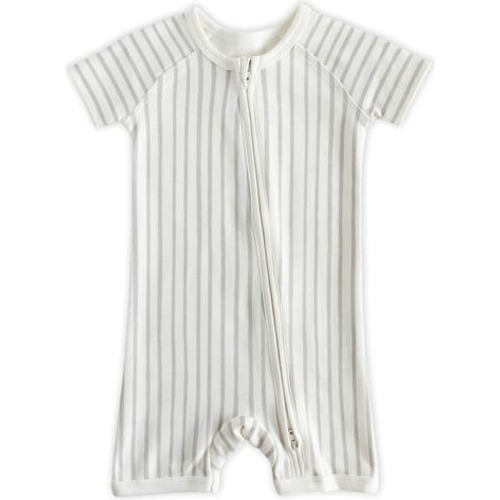 Stripe Fitted Organic Cotton Romper