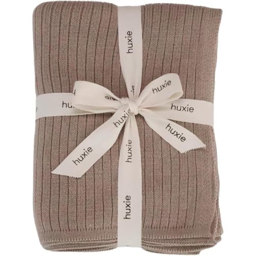 Knitted Organic Cotton Baby Blanket - Swaddle Blanket – Baby Blankets for Girls, Baby Blankets for Boys, 30" x 40" Soft Blanket, Receiving Blanket for Boys, Receiving Blanket for Girls(Mochachino)