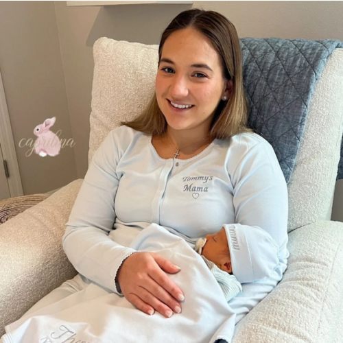 MARILYN 2 PIECE PAJAMA SET - BABY BLUE – Caprilina