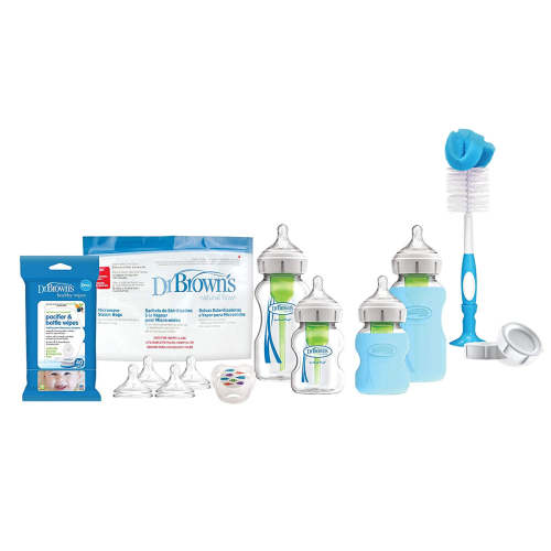Dr. Brown s Options+ Wide-Neck Glass Bottle Starter Set — buybuy BABY