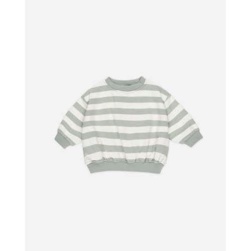 Relaxed Sweatshirt || Sage Stripe