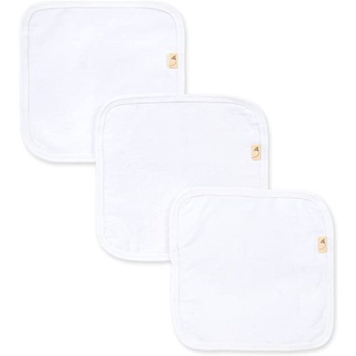 Burt's Bees Baby Infant Washcloths, 100% Organic Cotton, Soft and Super Absorbent Knit Terry Wash Cloth - 3 Pack Set