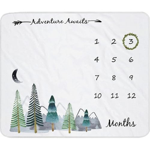 Yoothy Baby Monthly Milestone Blanket