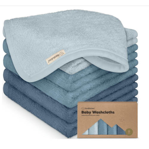 6-Pack Baby Washcloths, Soft Absorbent Washcloths for Face, Body (Depths)