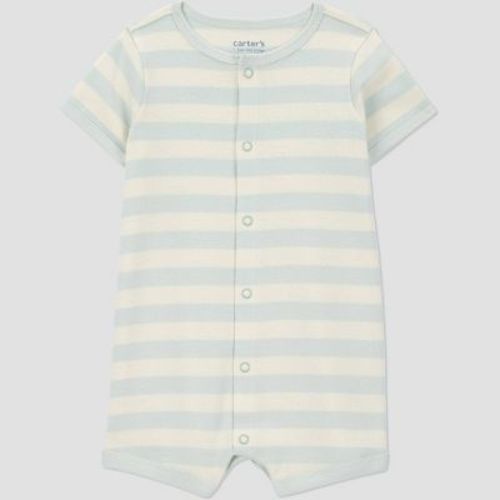 Carter's Just One You® Baby Boys' Short Sleeve Striped Romper - Green 18M