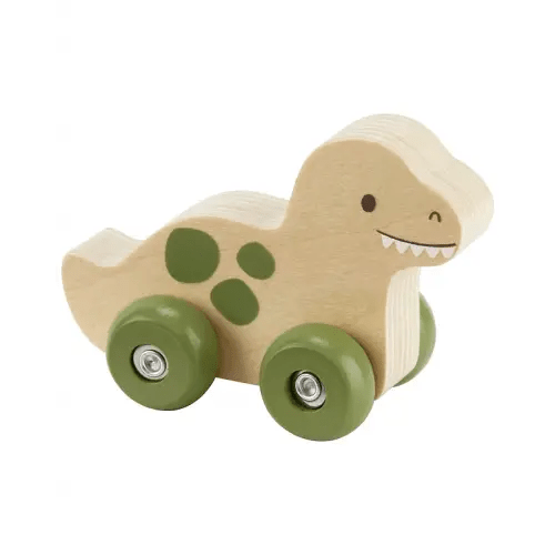 Baby Dinosaur Wooden Push Car
