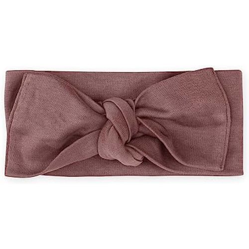 Colored Organics Baby Organic Cotton Hattie Bow Wrap Headband - Aster