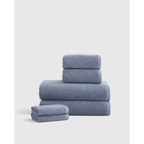 Turkish Ribbed Quick Dry Bath Towel Bundle