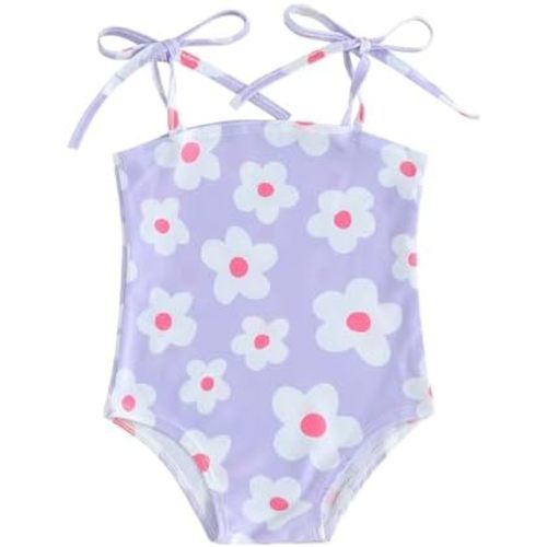 Toddler Infant Baby Girl Swimsuit Clothes One Piece Bathing Suit Floral Sleeveless Summer Swimwear Beach Wear
