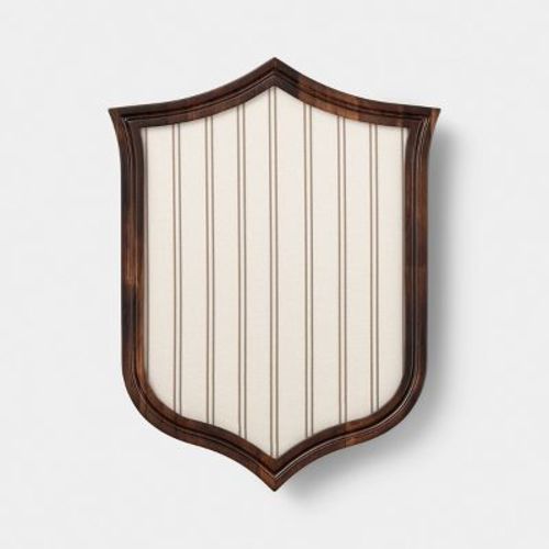13"x17" Crest Striped Pinboard Wood Wall Art - Room Essentials™