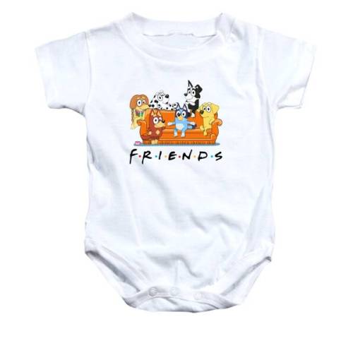 Bluey Friends Baby Onesie Bluey Design, Bluey Family, Bluey And Bingo Cute Baby Onesie, BABY BODYSUIT LAT 4424