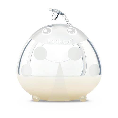 Haakaa Ladybug Milk Collector - Wearable Breast Shields Soft Nursing Cups Breast Milk Saver, Portable, Letdown Catcher Breastfeeding Essentials, 2.5oz/75ml, 1pc