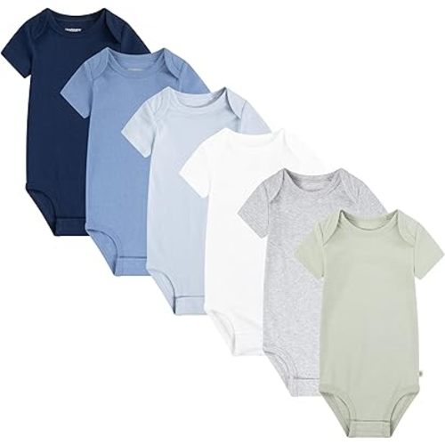 HUGGIES Unisex-Baby 6-Pack Basic Bodysuit