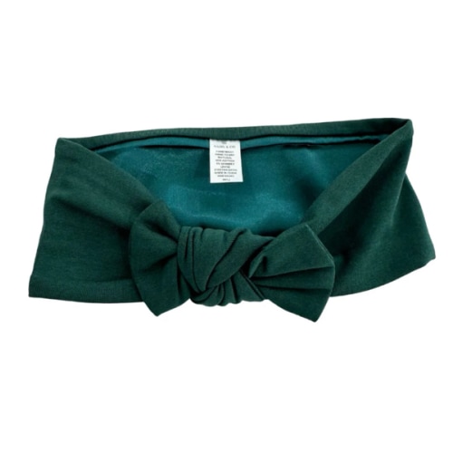 Satin-lined Bow Headband for babies – Aarin & Co. Green