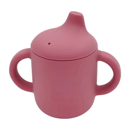 HongHeng Silicone Sippy Cup for Baby, Leak-Proof Sippy Cups for Toddler with Handles, Soft Spout Sippy Cup for Infants, 6+ Months, 6oz/180ml