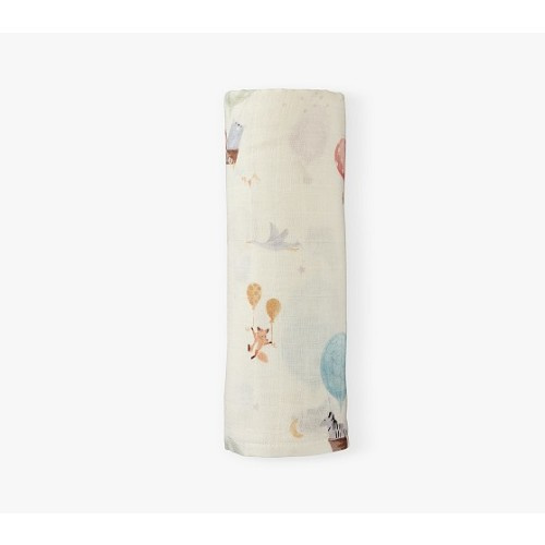 Hot Air Balloon Organic Muslin Swaddle | Pottery Barn Kids