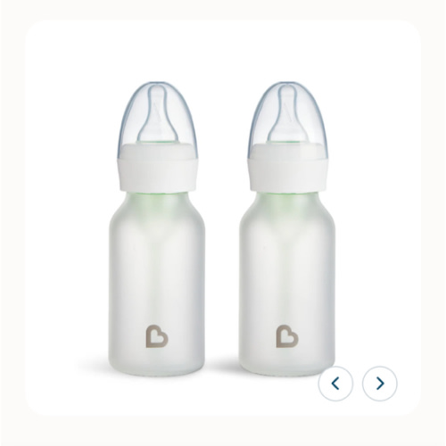 Bond® Silicone Glass Bottle 4oz or 8oz, 2pk | Munchkin