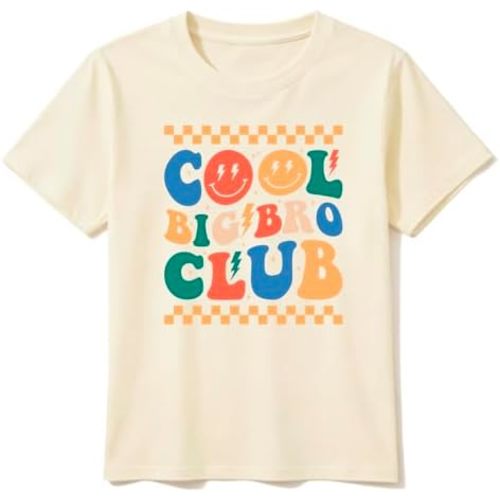 Big Brother T Shirt - Cotton Graphic Tee for Toddler Boy, Matching Brothers' Outfits (2-8Y)