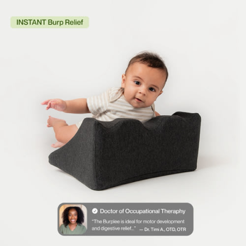 Burplee Lounger - Black | Tummy Time, Gas and Reflux Relief for Babies | 0-9 Months – Vonu