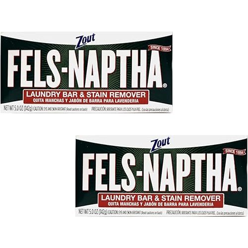 Fels Naptha Laundry Soap Bar & Stain Remover - Pack of 2 by Fels Naptha