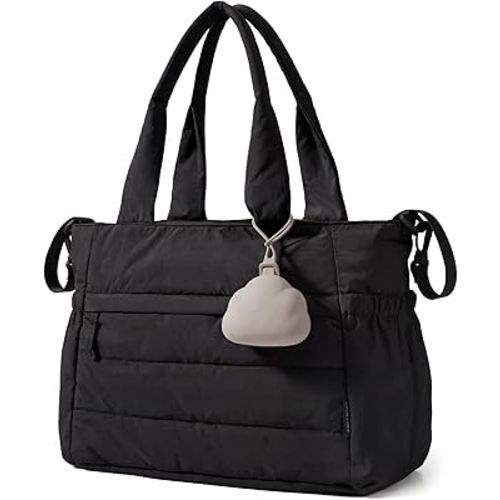 BAGSMART Diaper Bag Tote, Hospital Bag for Labor Delivery Travel Baby Tote | Lightweight Puffy Maternity Bag, Changing Pad & Pacifier Case, Large Capacity for Mom and Dad, Newborn Essentials