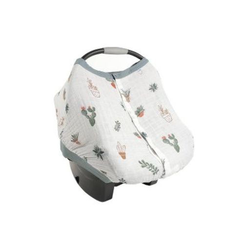 Little Unicorn Cotton Muslin Car Seat Canopy - Fern
