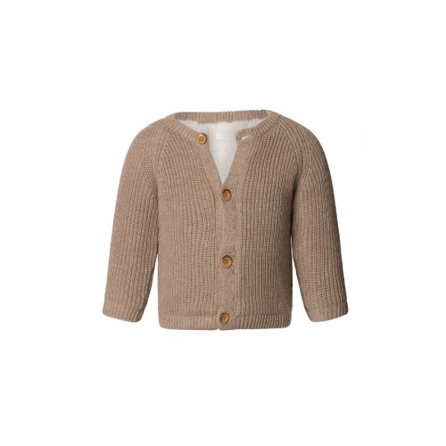 Babies Noppies Fleece Trim Knit Cardigan