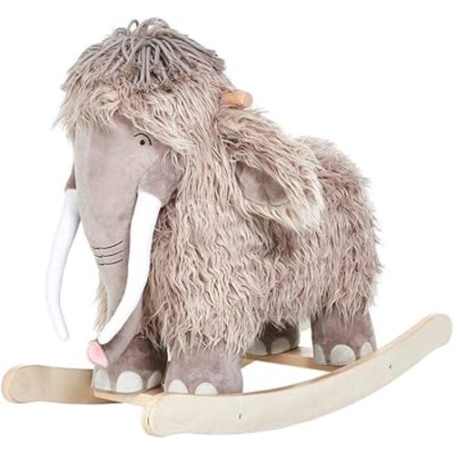 labebe - Plush Rocking Horse, Mammoth Rocker, Stuffed Rocker Toy for Child 1-3 Year Old, Kid Ride On Toy Wooden, Rocking Animal for Infant/Toddler Girl&Boy, Nursery Birthday Gift