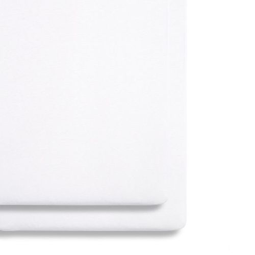 Snuz Twin Pack Sheets - Crib White