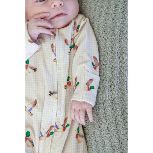 Zipper Footie in Little Mallard | Caden Lane