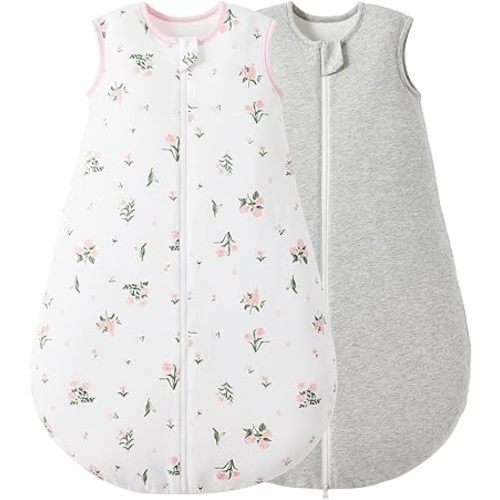 Duomiaomiao 2.5 TOG Baby Sleep Sack 100% Cotton Winter Baby Wearable Blanket, Warm Quilted Comfy Toddler Sleeping Sack