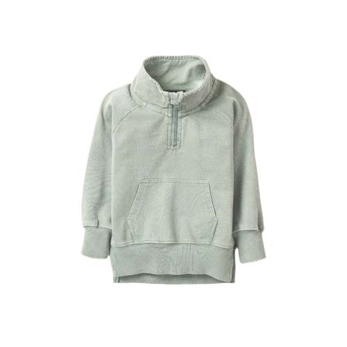Quarter Zip Pullover - Basil Wash