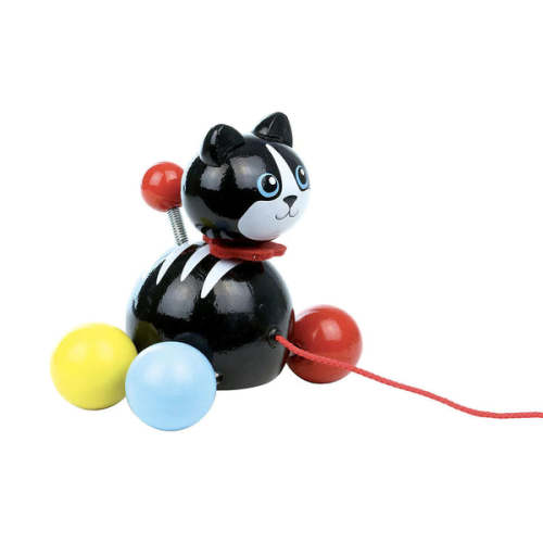 Minou Cat Pull Toy by Vilac – Mochi Kids