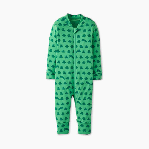 Hanna Andersson Baby 2-Way Zip Sleeper in HannaSoft™ - Mini Ribbit, 6-12 M