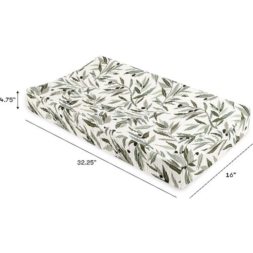 Babyletto Organic Cotton Changing Pad Cover - Olive Branches