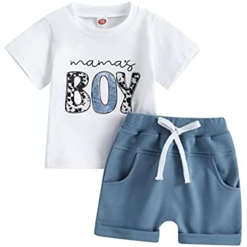 Baby Boy Summer Clothes Mommy Daddy Baby Boy T-Shirt +Camouflage Shorts Infant Toddler Boy Outfits Set