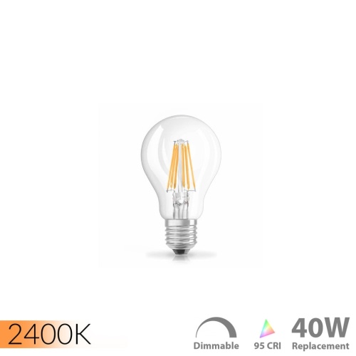 Lux24™ Circadian LED Bulb - 2400K 95 CRI E26 A19 LED Filament Bulb – Waveform Lighting