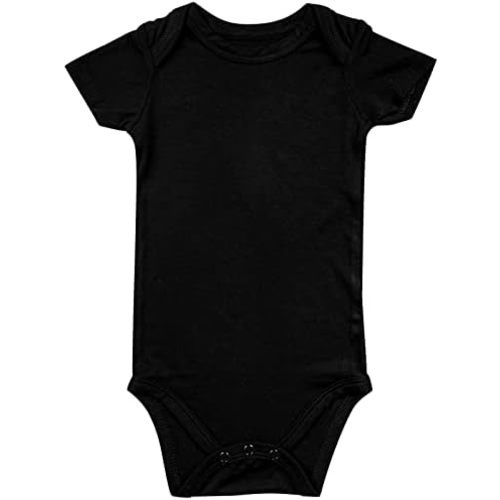 GUISBY Baby Short Sleeve Bodysuits, Rayon Summer Newborn Infant Boys Girls 0-24 Months