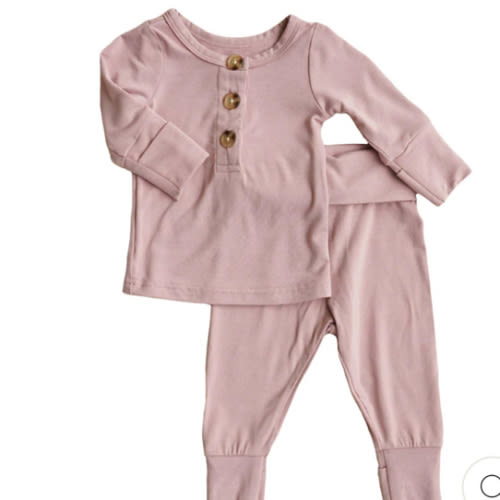 2pc Bamboo Button Top & Bottom*