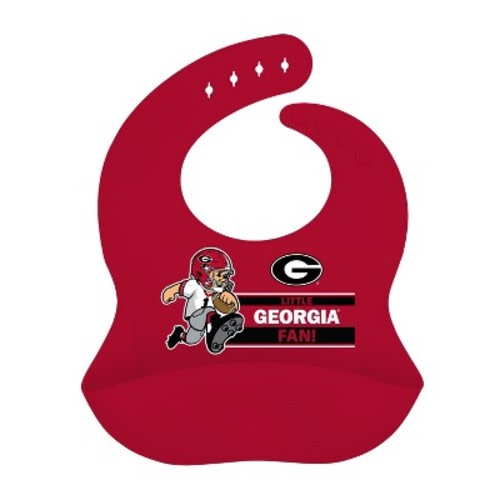 BabyFanatic Officially Licensed Unisex Silicone Baby Bib - NCAA Georgia Bulldogs.