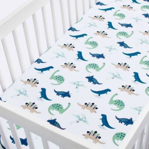 Fitted Crib Sheet - Assorted Animal Prints