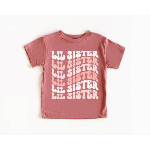 Little Sister Shirt, Little Sister Retro Shirt, Little Sister Heather Mauve Onesie®, Little Sister Pink Shirt, Pregnancy Announcement