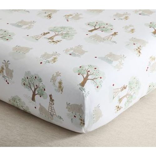 Bowie Billy Goat Organic Crib Fitted Sheet , Multi