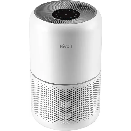 LEVOIT Air Purifier for Home Allergies Pets Hair in Bedroom, Covers Up to 1095 ft² by 56W High Torque Motor, 3-in-1 Filter with HEPA Sleep Mode, Remove Dust Smoke Pollutants Odor, Core300-P, White